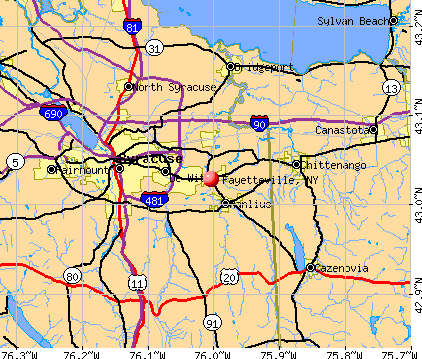 Fayetteville, NY map