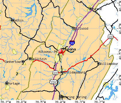 Altoona, PA map