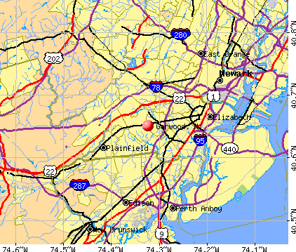 Garwood, NJ map