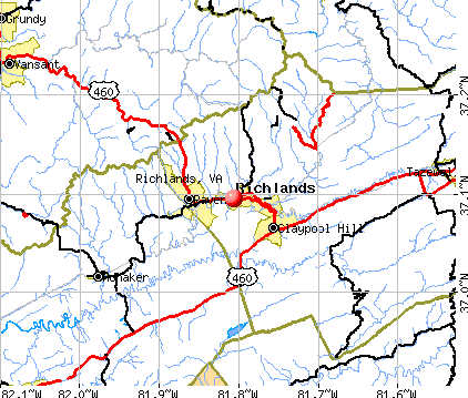 Richlands, VA map