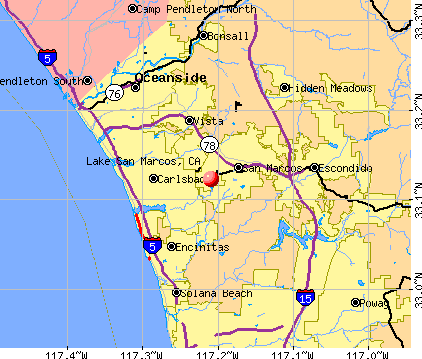 Lake San Marcos, CA map