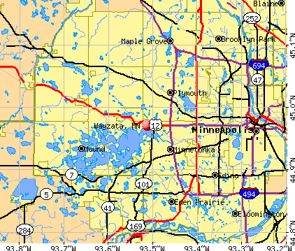 Wayzata, MN map