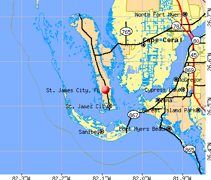 St. James City, FL map