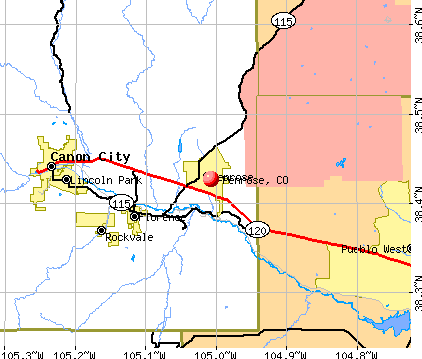 Penrose, CO map