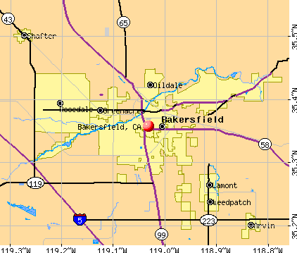 Bakersfield Map City Limits.