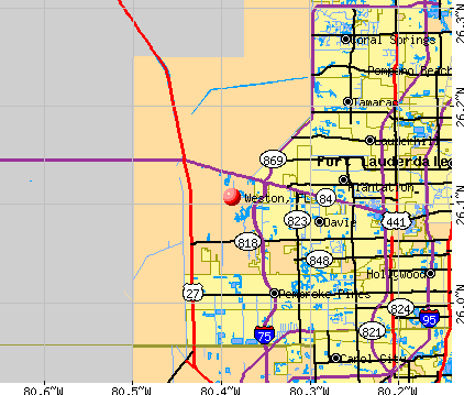 Weston, FL map