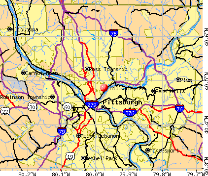 Millvale, PA map
