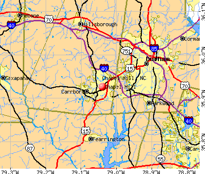 Chapel Hill, NC map