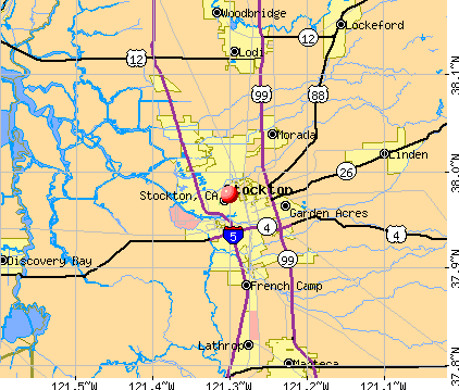 Stockton, CA map