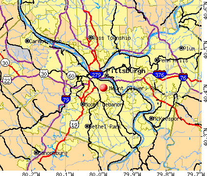 Mount Oliver, PA map