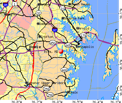 Riva, MD map
