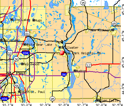 Oak Park Heights, MN map