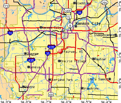 Fairway, KS map