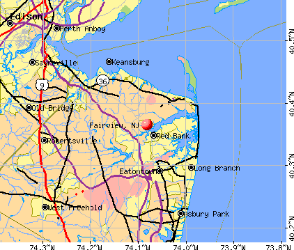 Fairview, NJ map