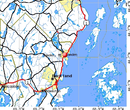 Camden, ME map