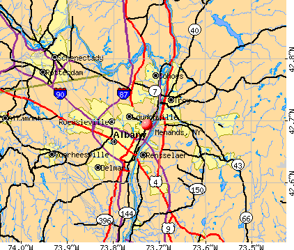 Menands, NY map