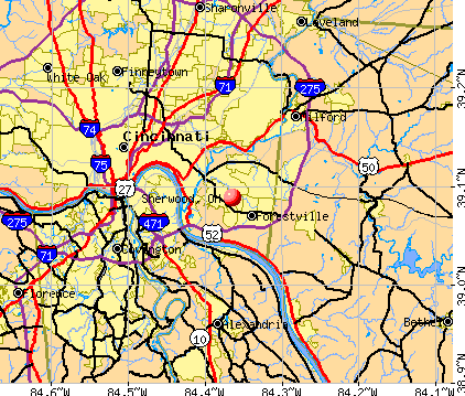 Sherwood, OH map