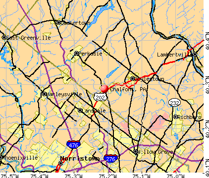 Chalfont, PA map