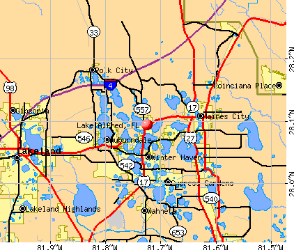 Lake Alfred, FL map