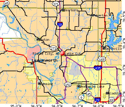 Platte City, MO map