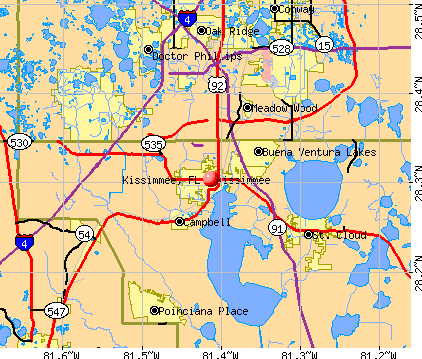 Kissimmee, FL map