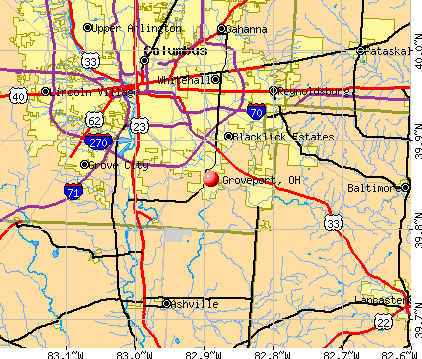 Groveport, OH map