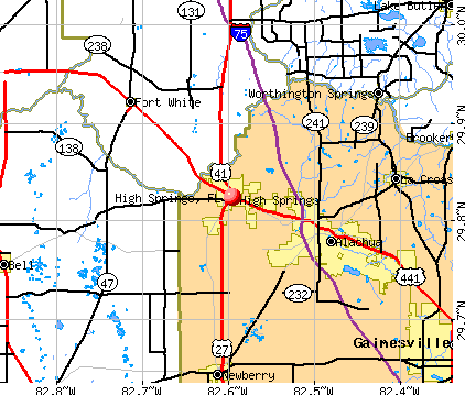 High Springs, FL map