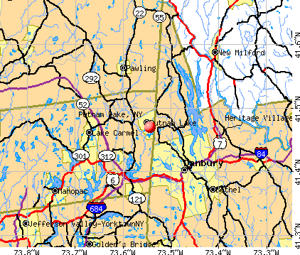 Putnam Lake, NY map