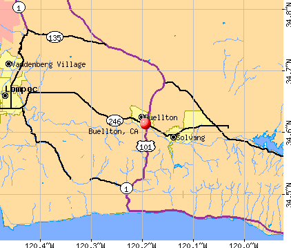 Buellton, CA map