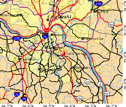 Cold Spring, KY map