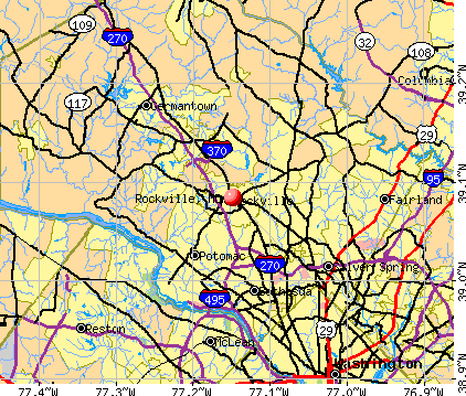 Rockville, MD map