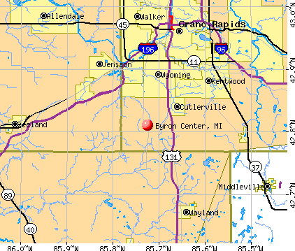 Byron Center, MI map