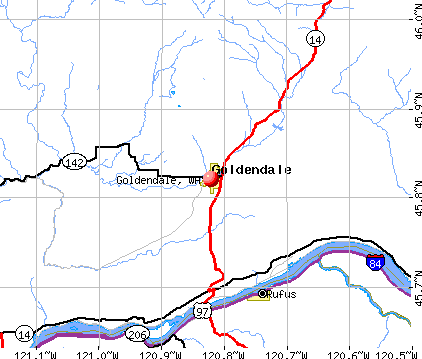 Goldendale, WA map