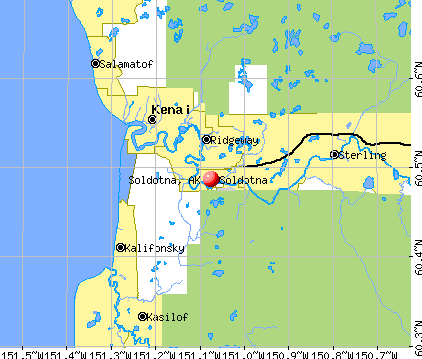 Soldotna, AK map