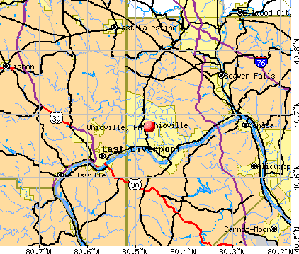 Ohioville, PA map