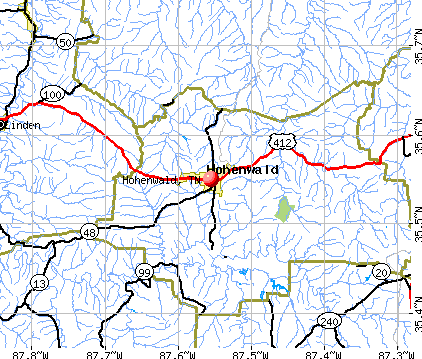 Hohenwald, TN map