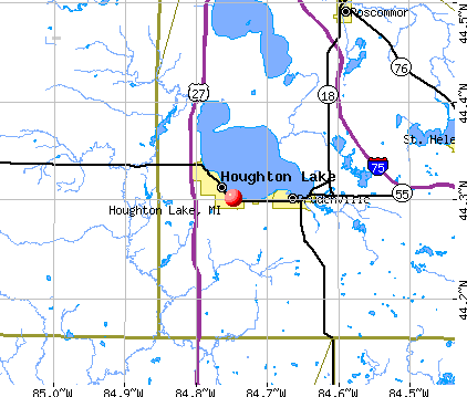 Houghton Lake, MI map