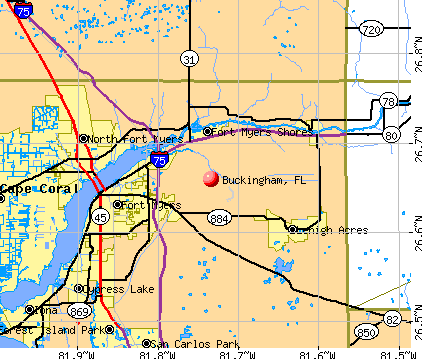 Buckingham, FL map