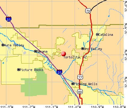 Tortolita, AZ map