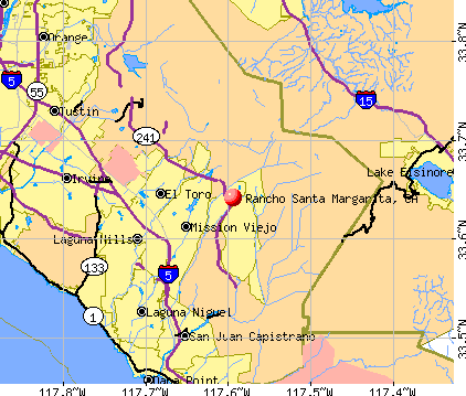 Rancho Santa Margarita, CA map