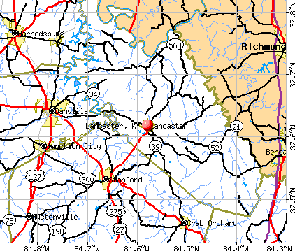 Lancaster, KY map
