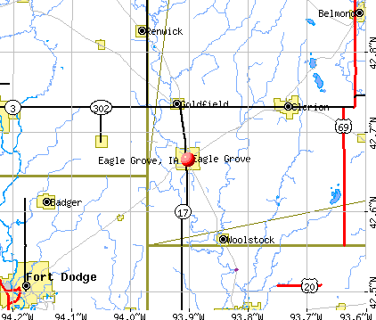 Eagle Grove, IA map