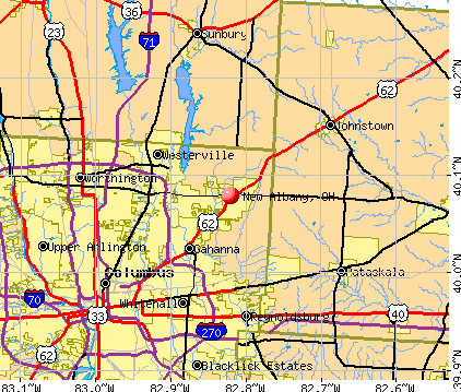 New Albany, OH map