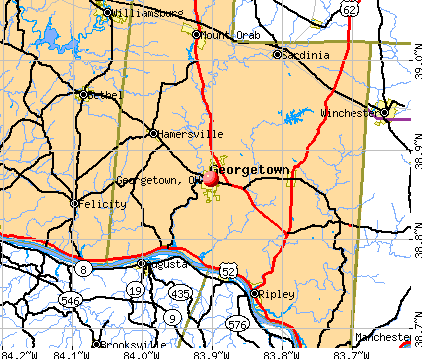 Georgetown, OH map