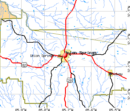 Union Springs, AL map