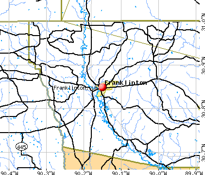 Franklinton, LA map