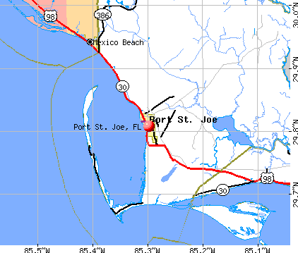 Port St. Joe, FL map