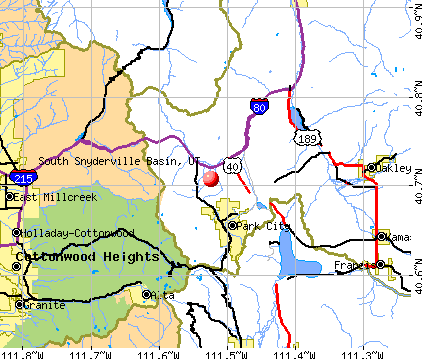 South Snyderville Basin, UT map
