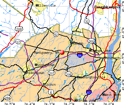 Montgomery, NY map