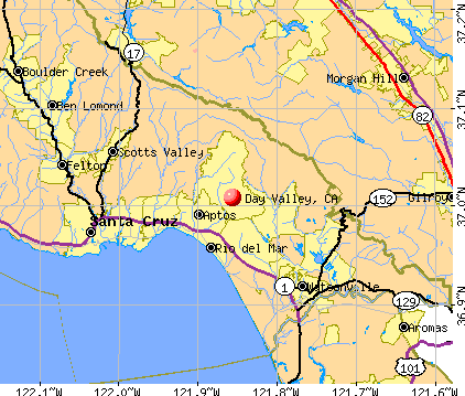 Day Valley, CA map